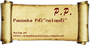 Passeka Pénelopé névjegykártya